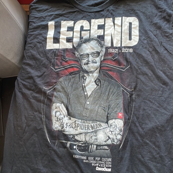COPY - Stan lee comicsonline black tee shirt - Picture 2 of 3